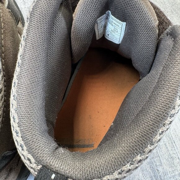 Kids Merrell Moab 2 mid waterproof hiking Boot Shoe Size 4.5 Brown Orange - Picture 11 of 11